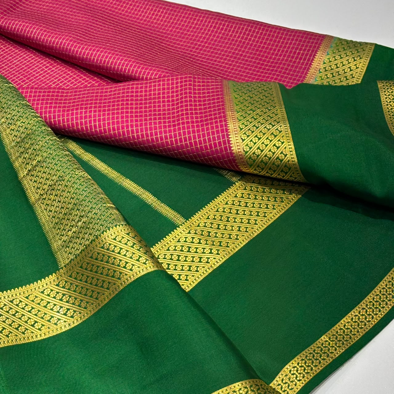Pure Mysore Crepe Silk Saree