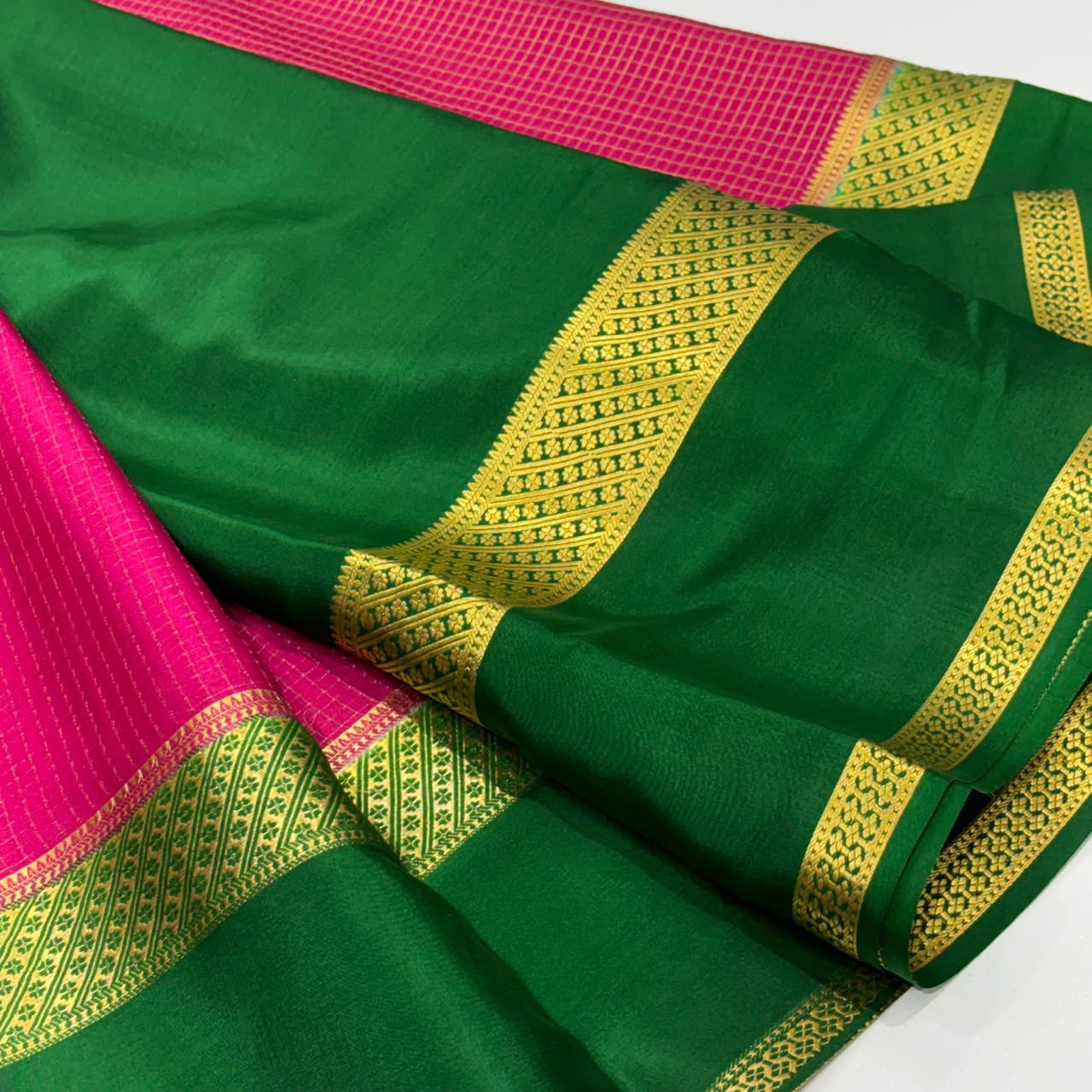 Pure Mysore Crepe Silk Saree