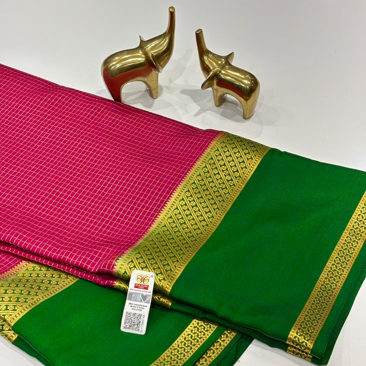 Pure Mysore Crepe Silk Saree