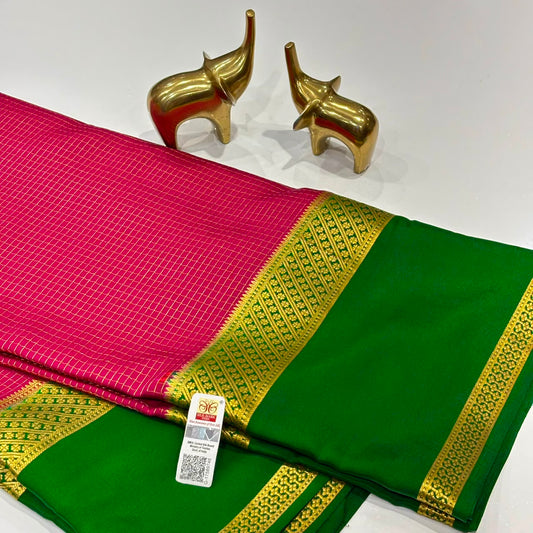 Pure Mysore Crepe Silk Saree