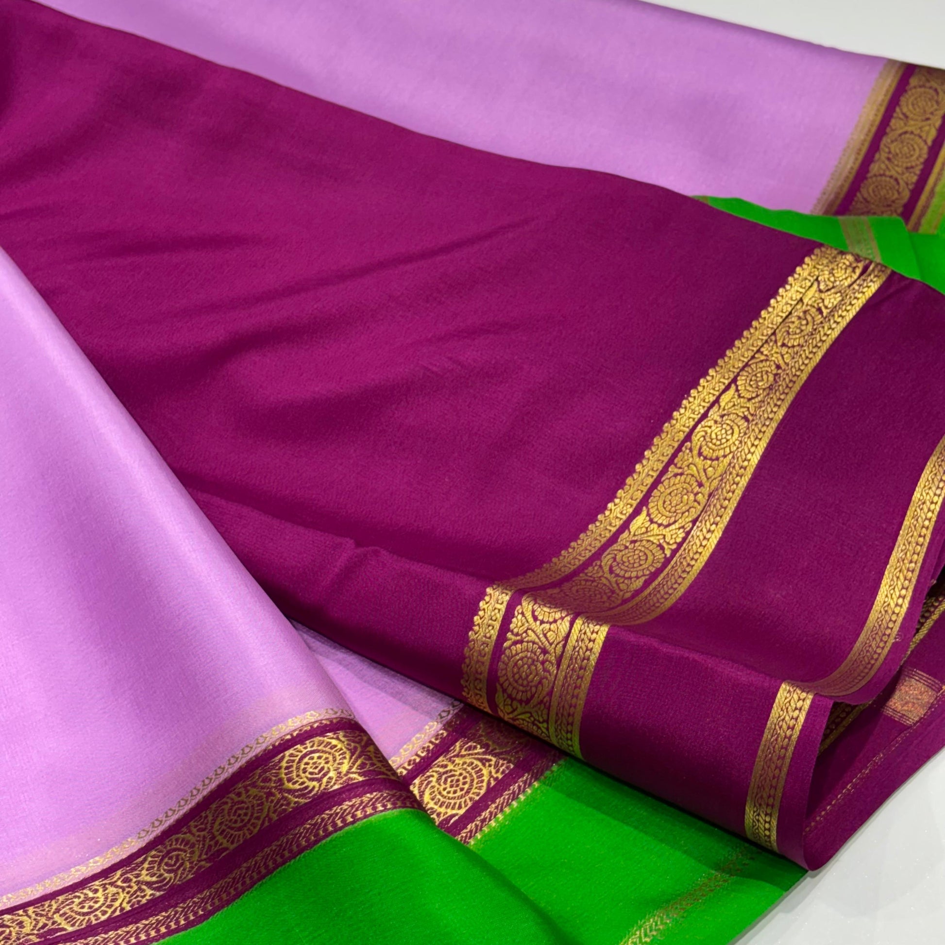 Pure Mysore Crepe Silk Saree