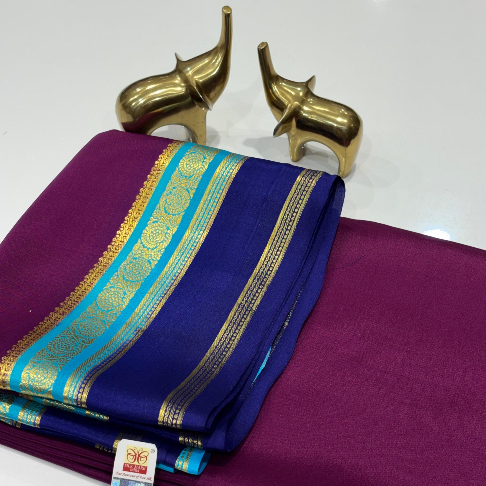 Pure Mysore Crepe Silk Saree