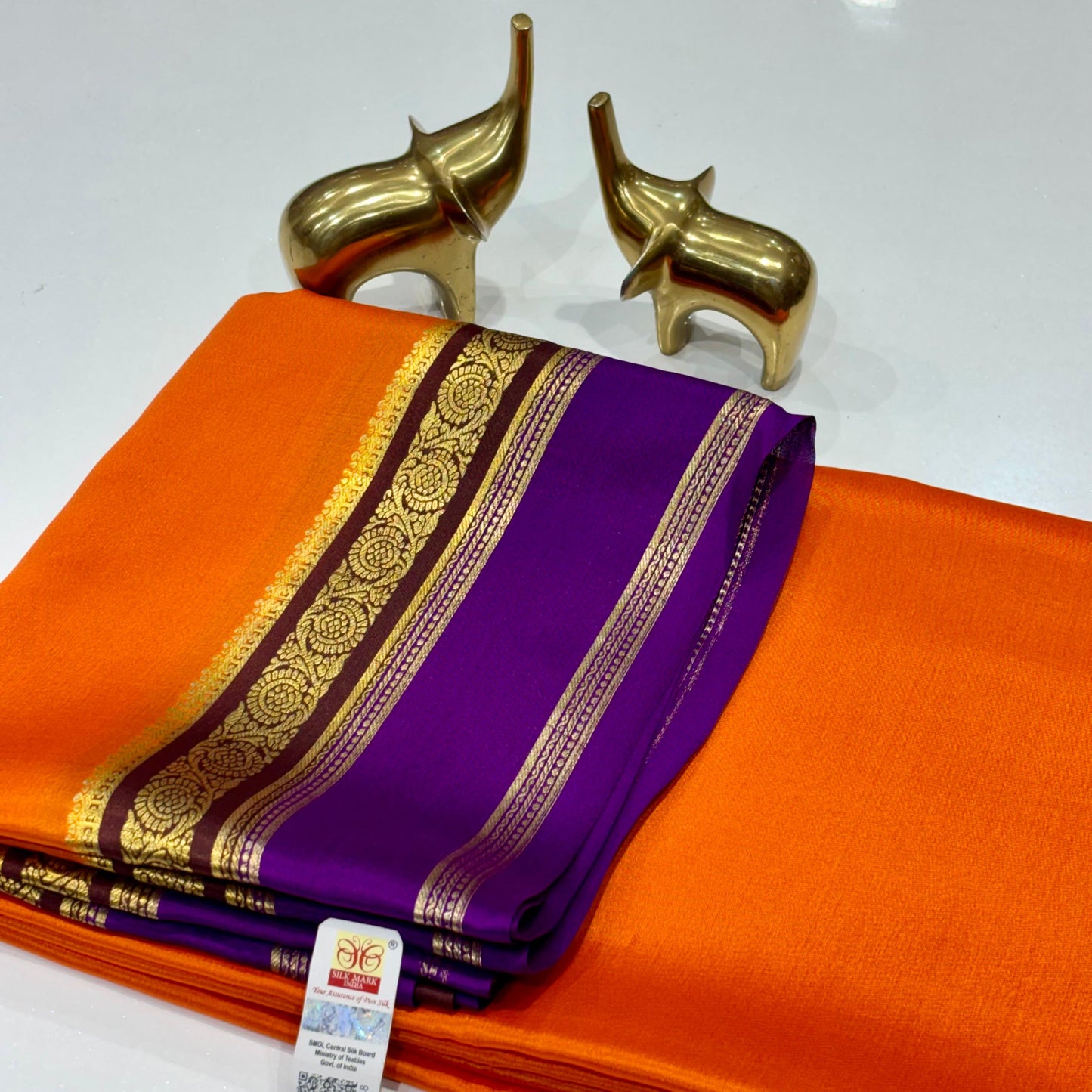 Pure Mysore Crepe Silk Saree