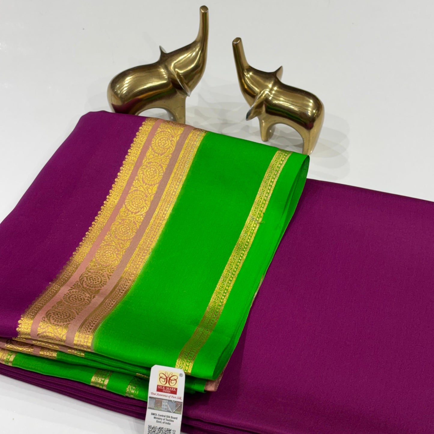 Pure Mysore Crepe Silk Saree
