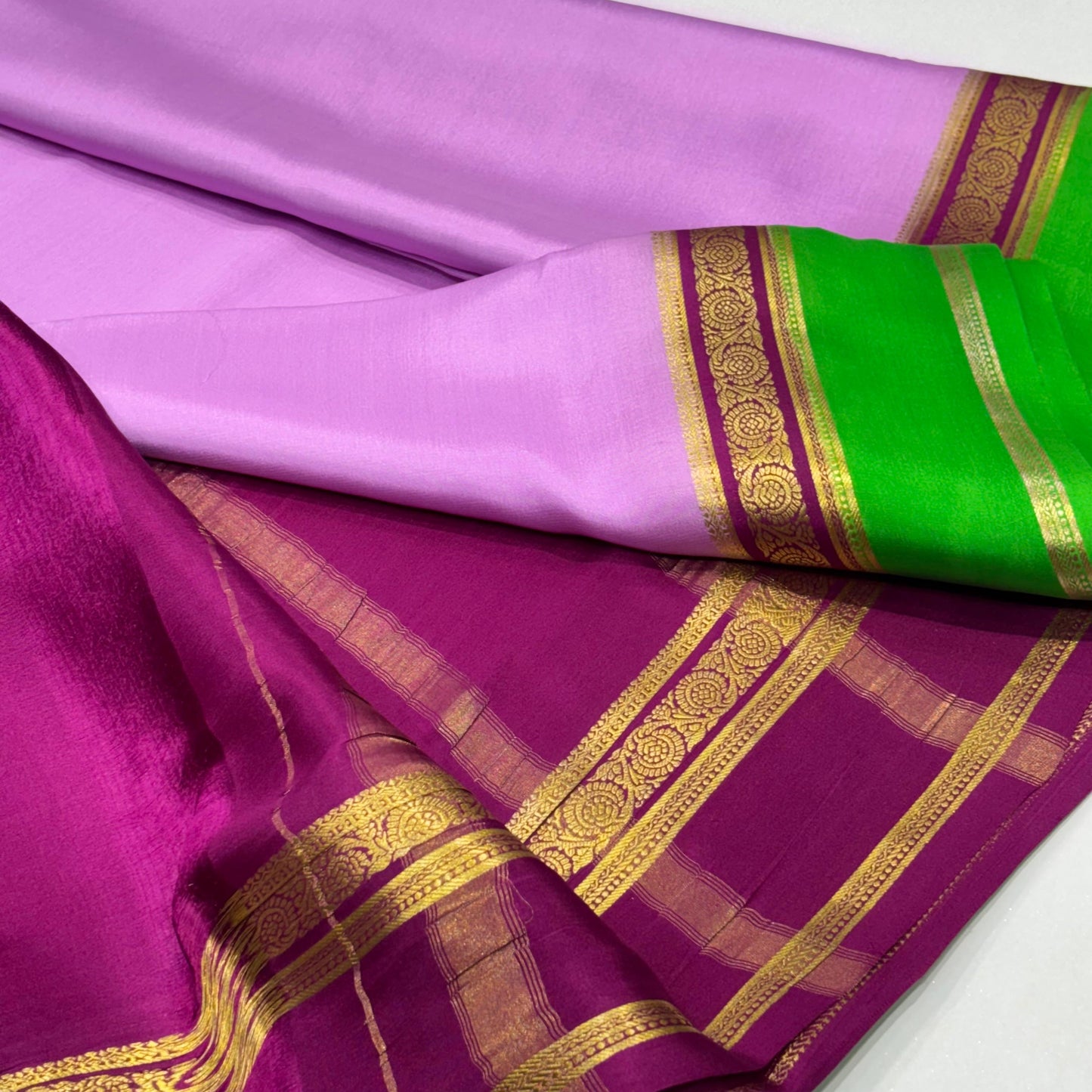 Pure Mysore Crepe Silk Saree