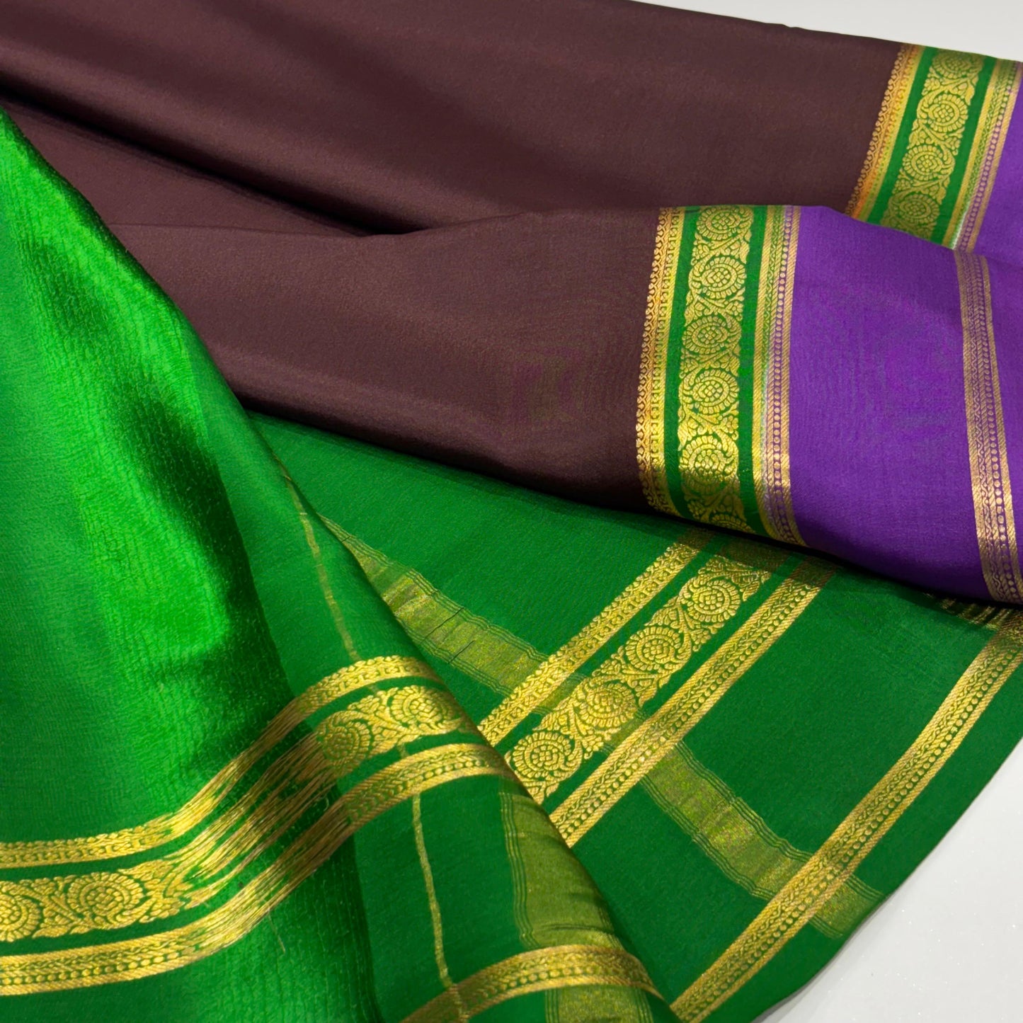Pure Mysore Crepe Silk Saree