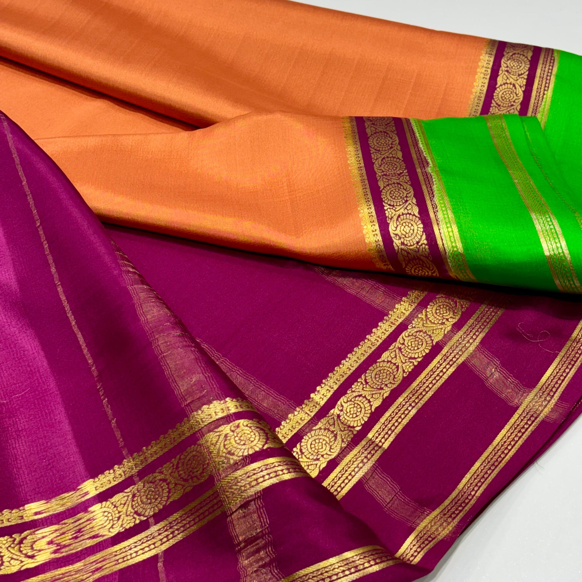 Pure Mysore Crepe Silk Saree