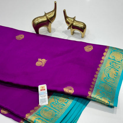Pure Mysore Crepe Silk Saree