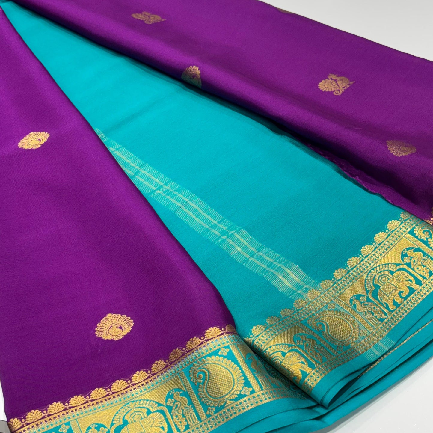 Pure Mysore Crepe Silk Saree