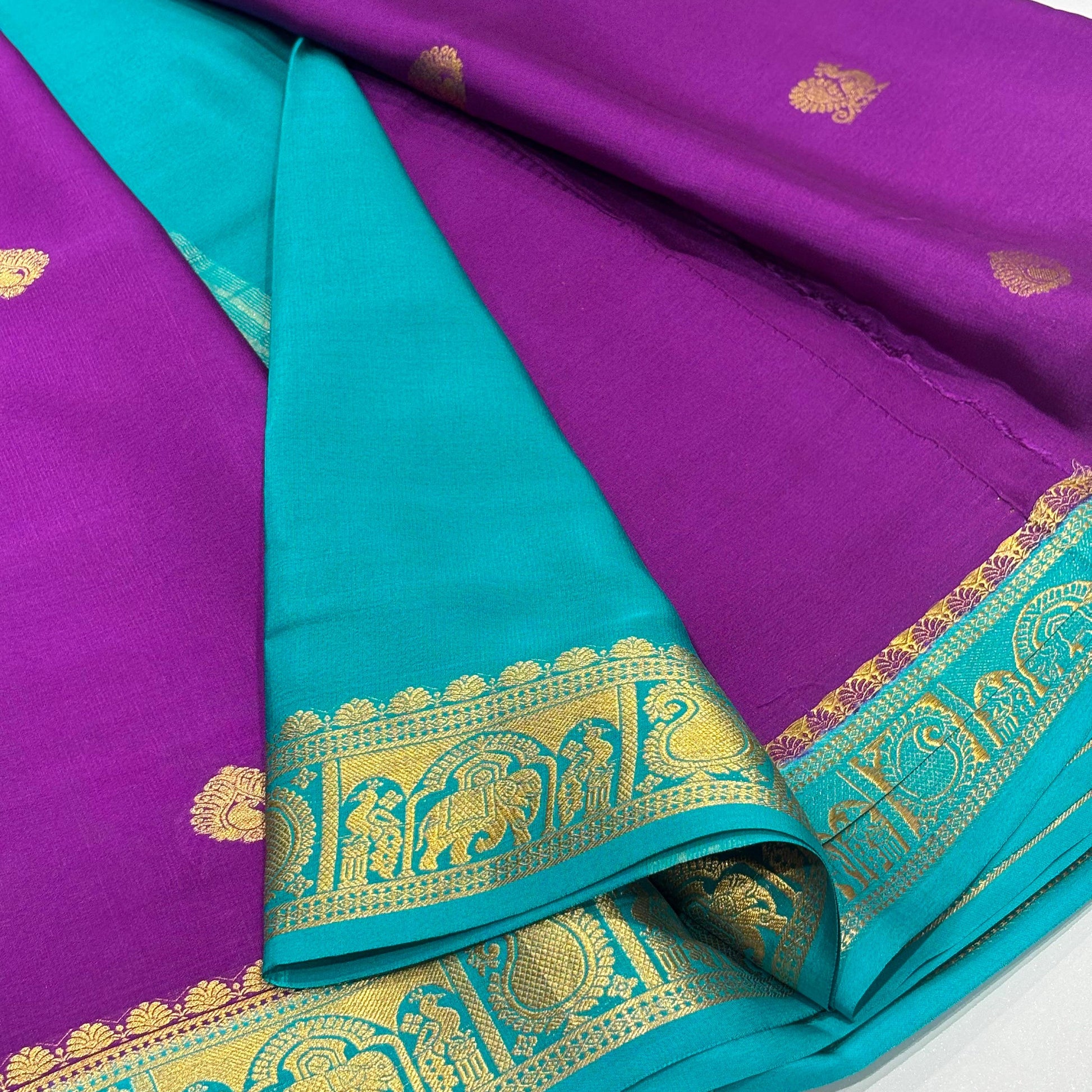 Pure Mysore Crepe Silk Saree