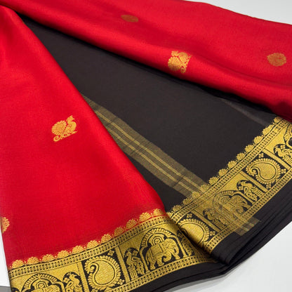 Pure Mysore Crepe Silk Saree