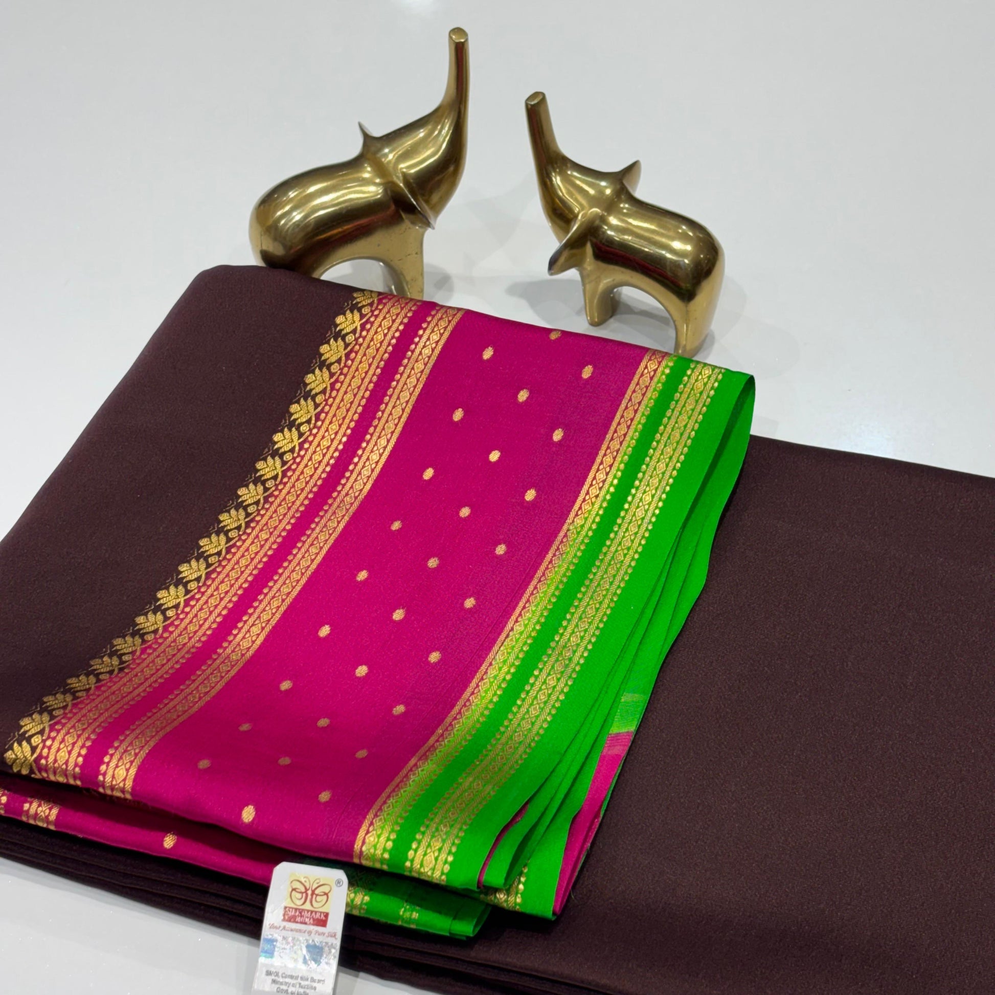 Pure Mysore Crepe Silk Saree
