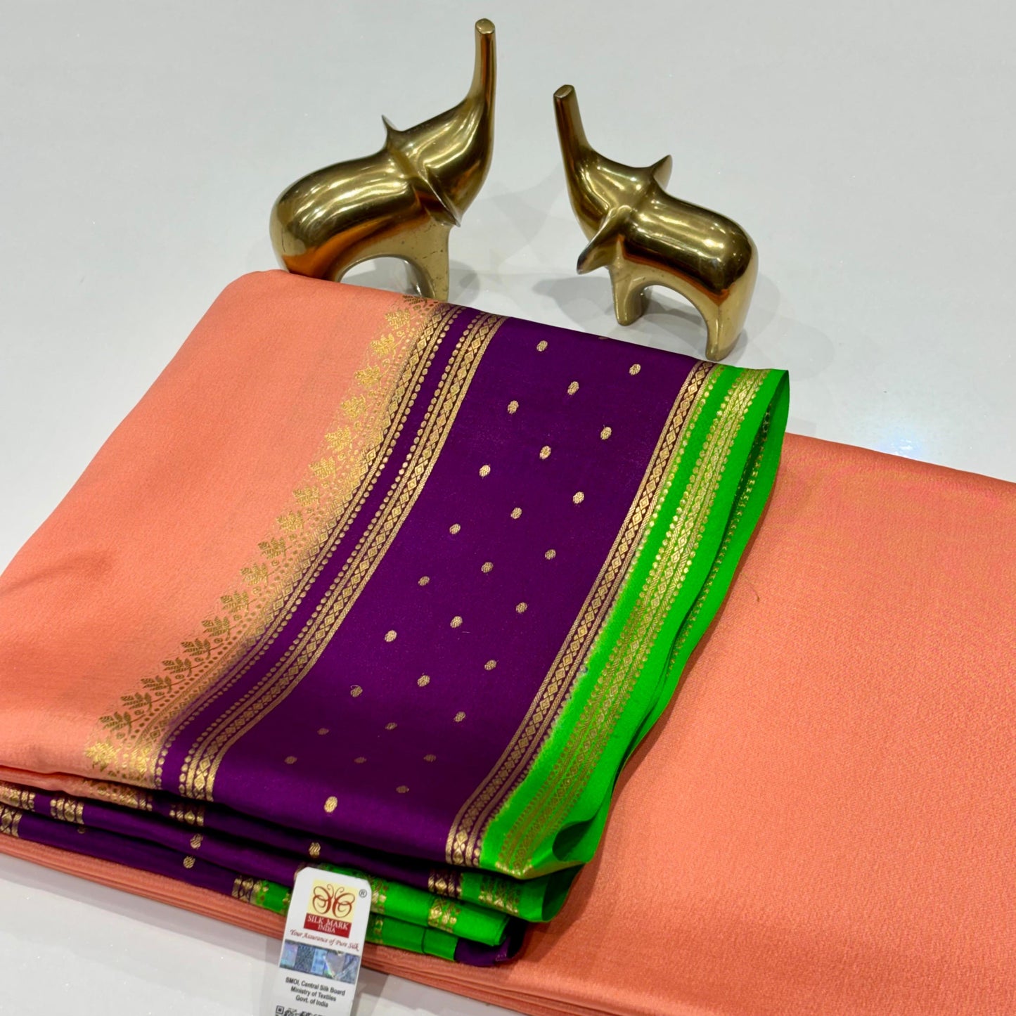 Pure Mysore Crepe Silk Saree