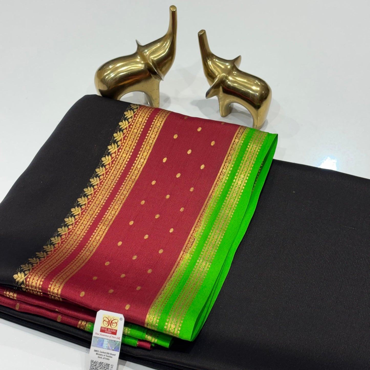 Pure Mysore Crepe Silk Saree