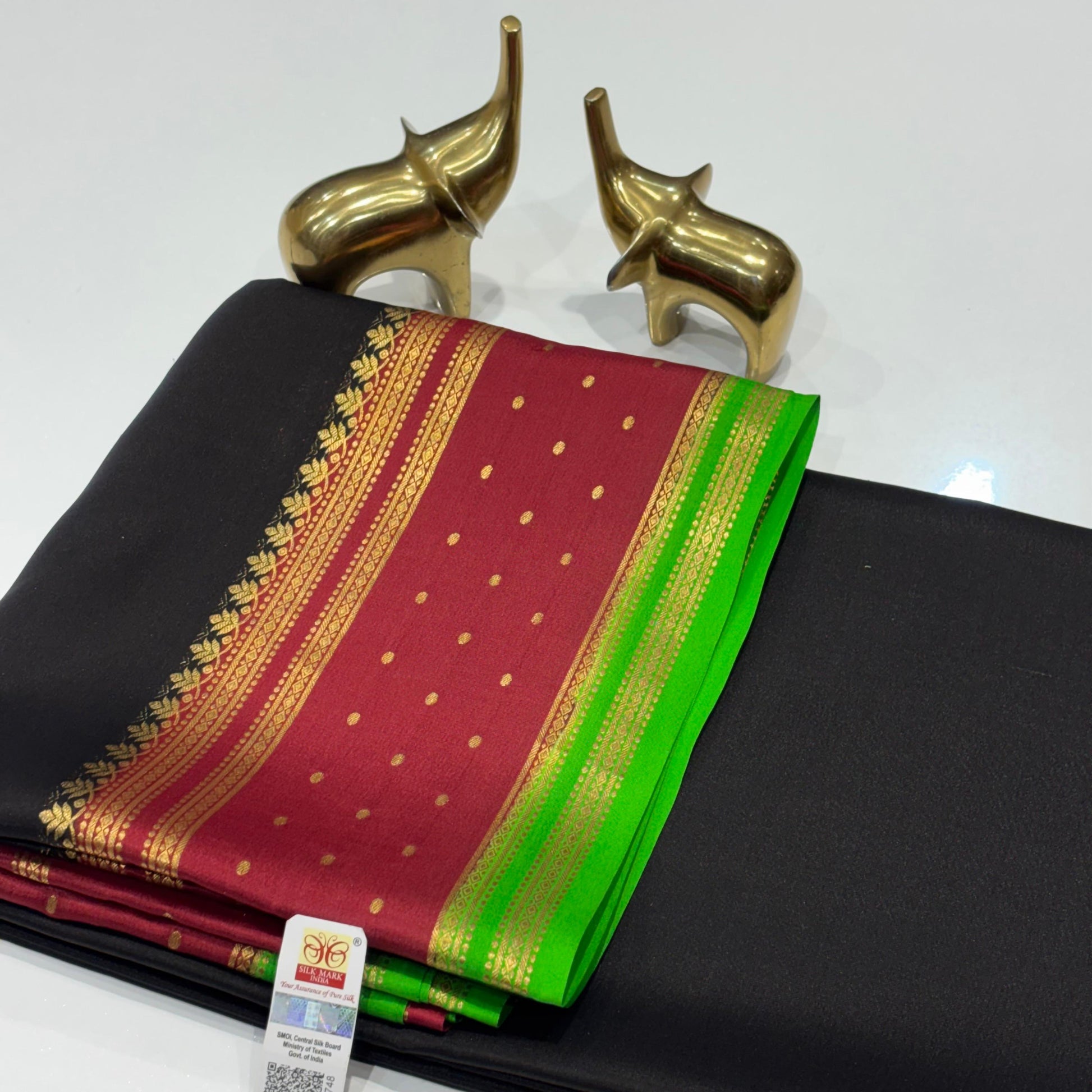 Pure Mysore Crepe Silk Saree