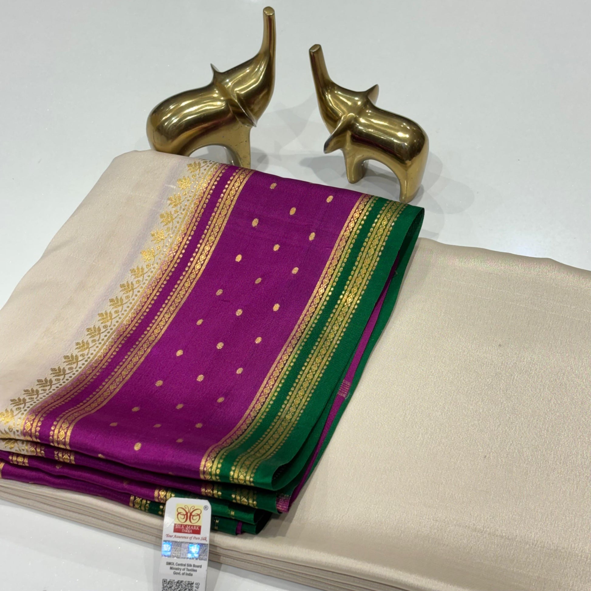 Pure Mysore Crepe Silk Saree