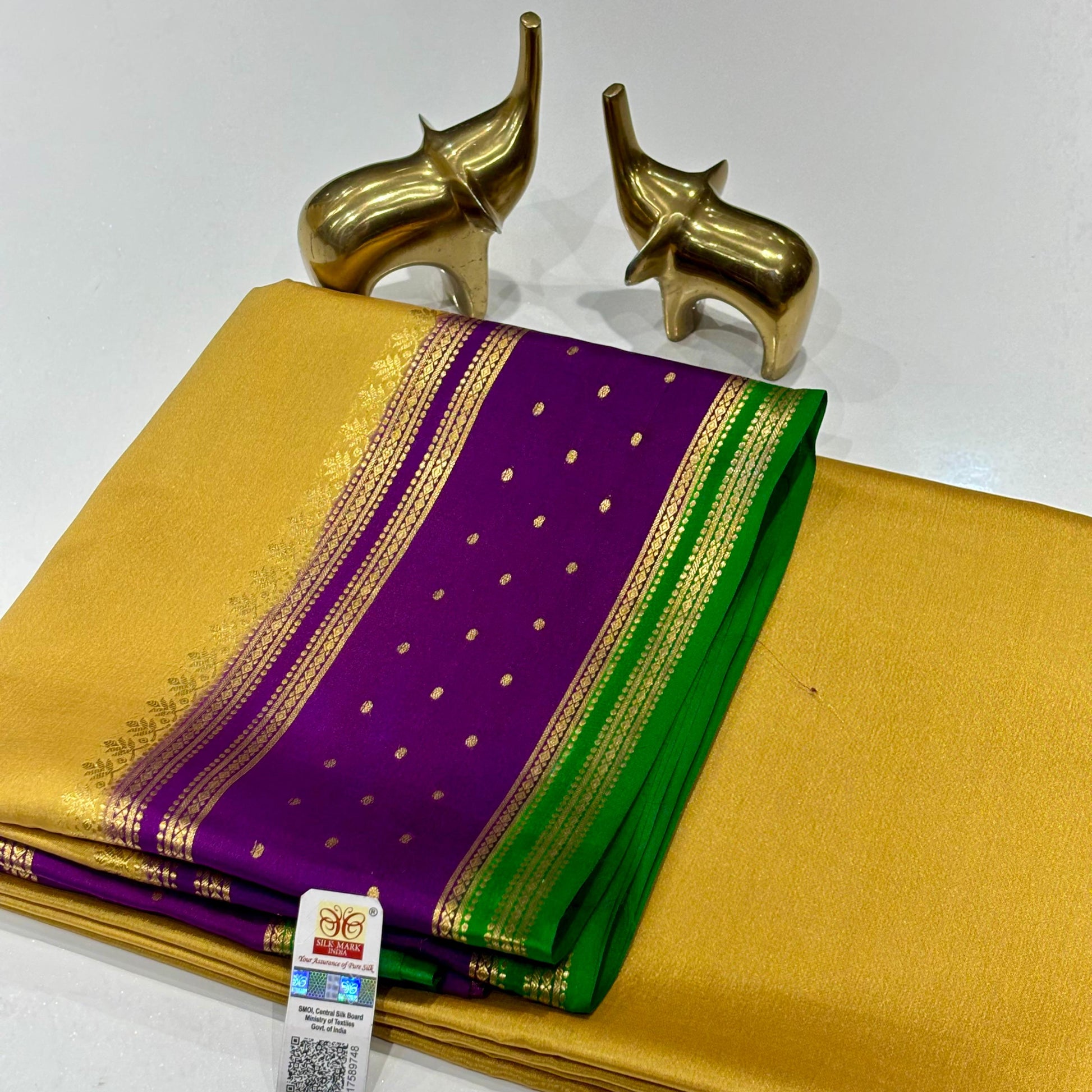 Pure Mysore Crepe Silk Saree