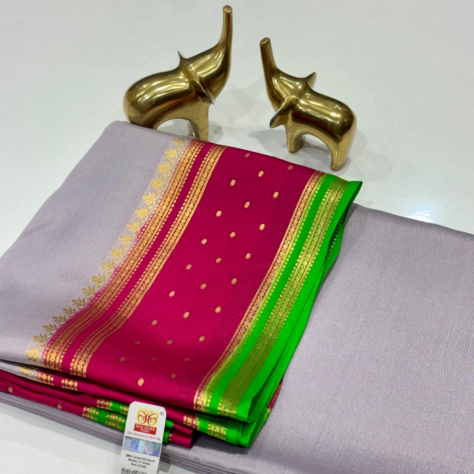 Pure Mysore Crepe Silk Saree
