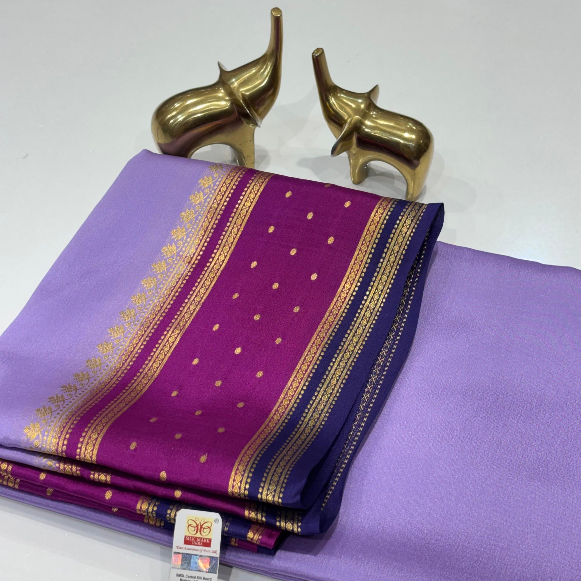 Pure Mysore Crepe Silk Saree