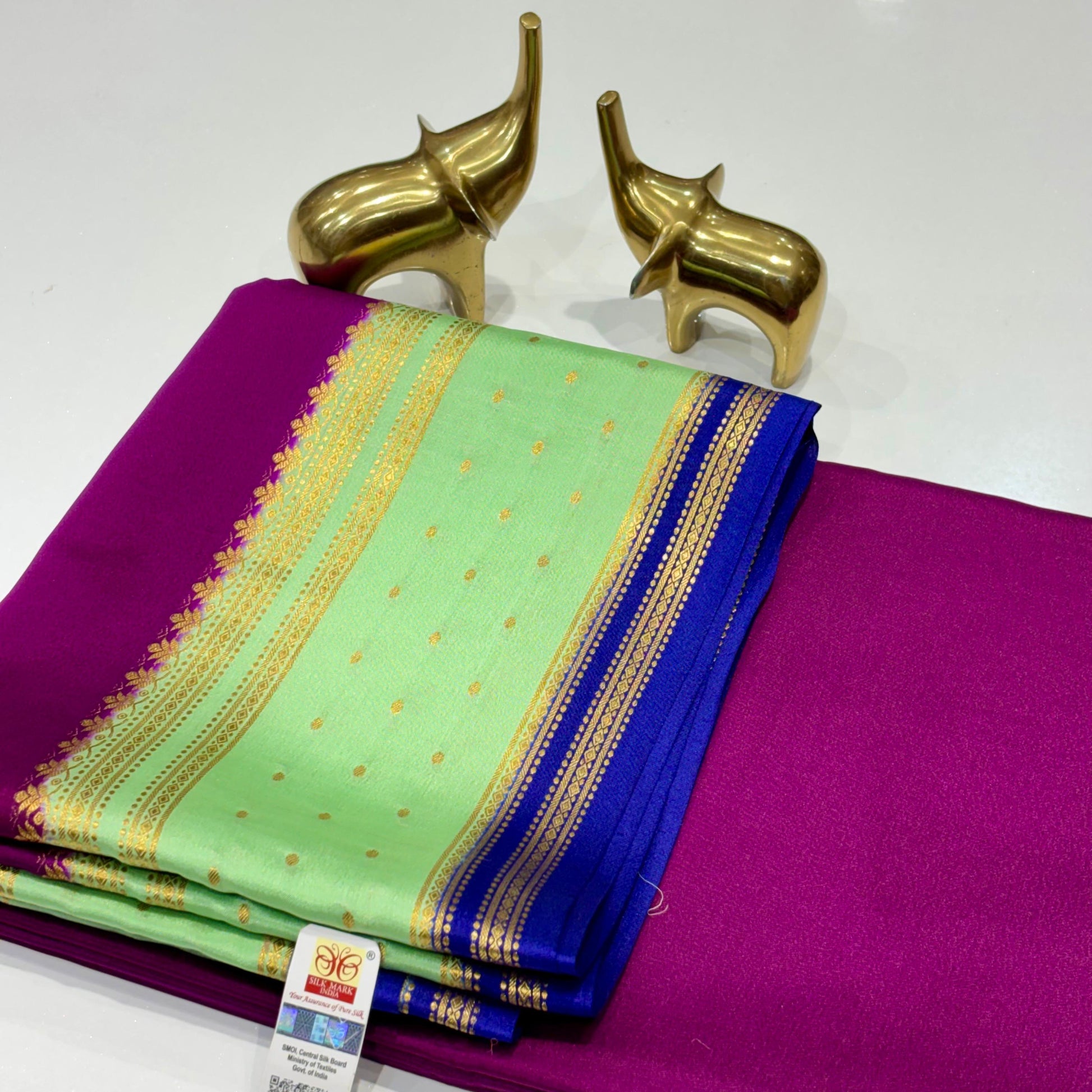 Pure Mysore Crepe Silk Saree