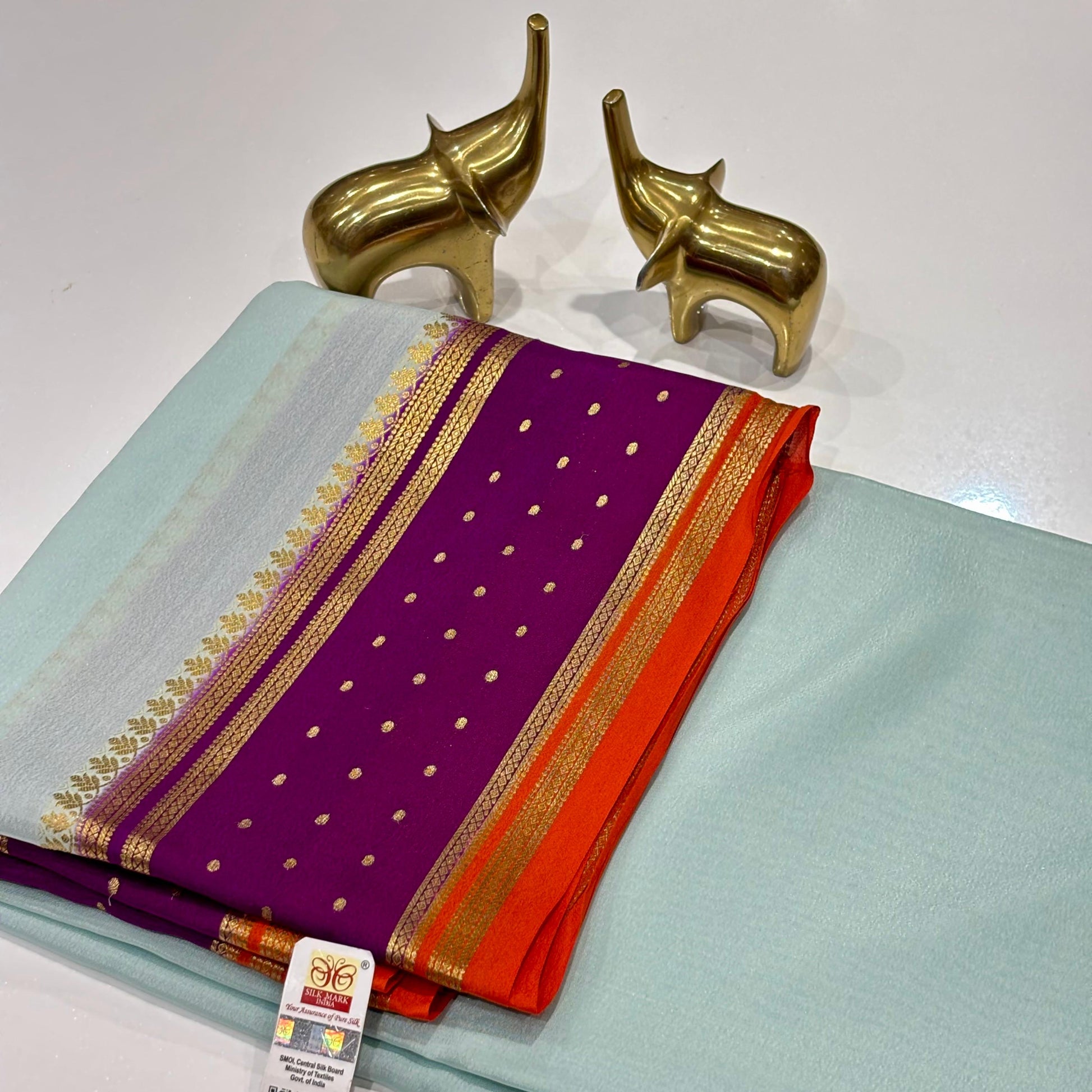 Pure Mysore Crepe Silk Saree