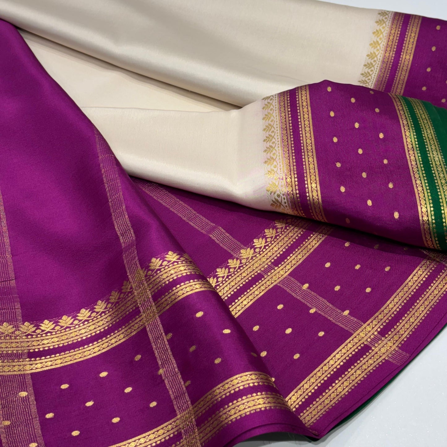 Pure Mysore Crepe Silk Saree