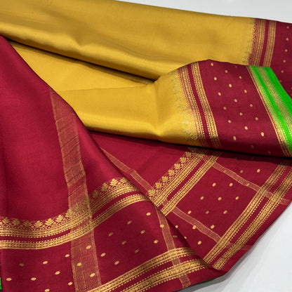 Pure Mysore Crepe Silk Saree