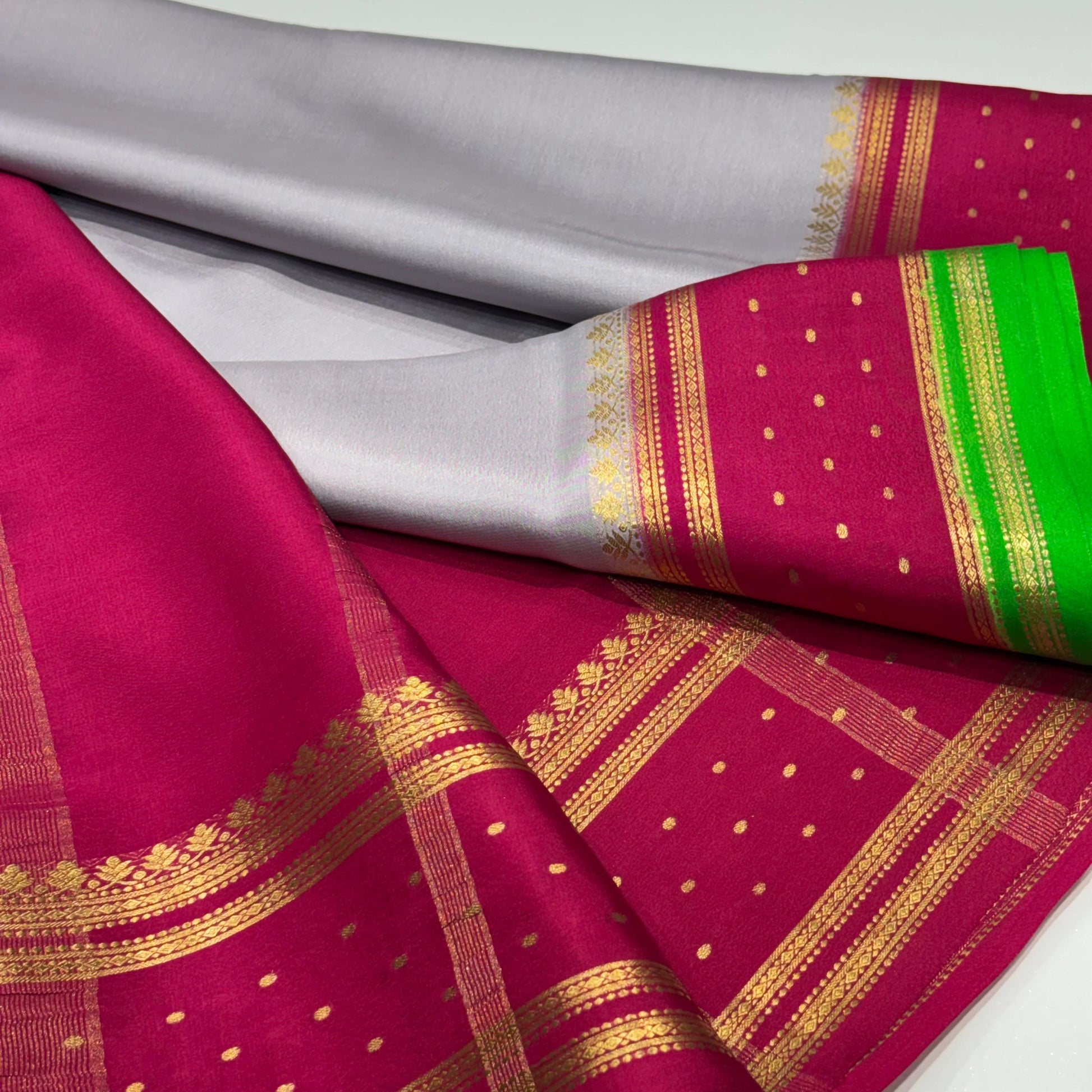 Pure Mysore Crepe Silk Saree