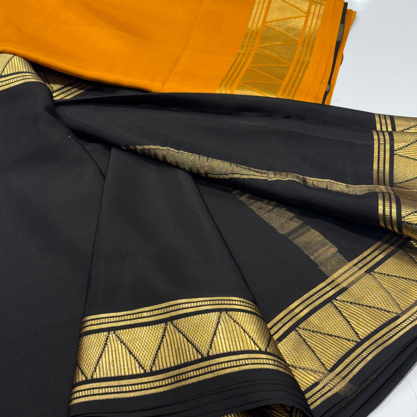 Pure Mysore Crepe Silk Saree