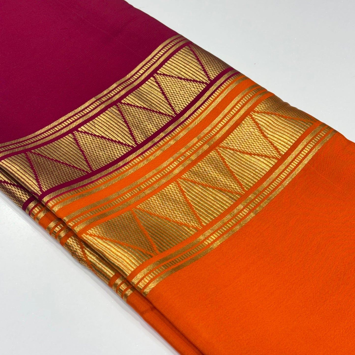 Pure Mysore Crepe Silk Saree