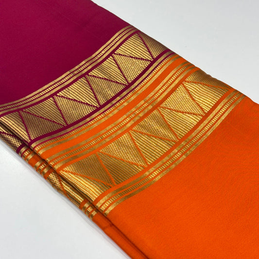 Pure Mysore Crepe Silk Saree