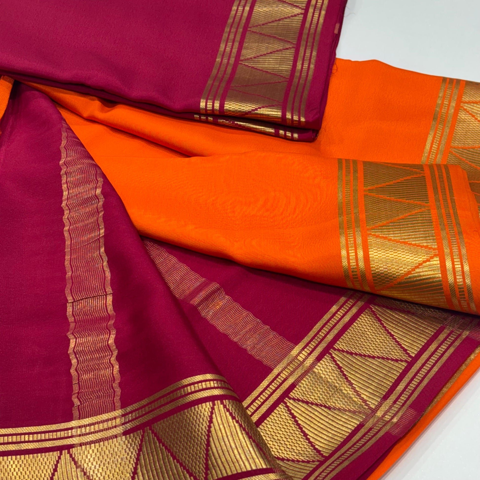 Pure Mysore Crepe Silk Saree