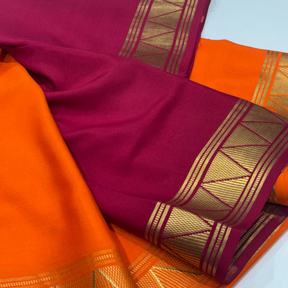 Pure Mysore Crepe Silk Saree