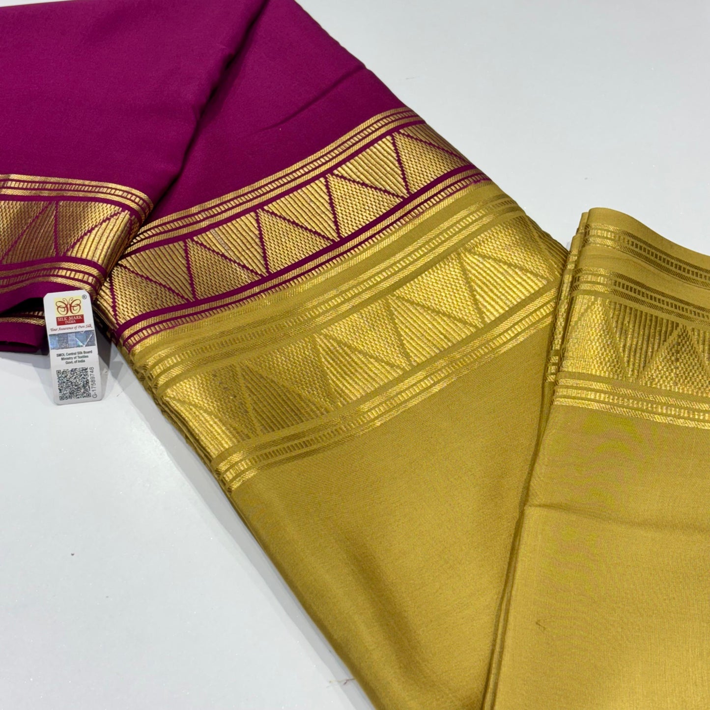 Pure Mysore Crepe Silk Saree