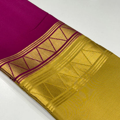 Pure Mysore Crepe Silk Saree