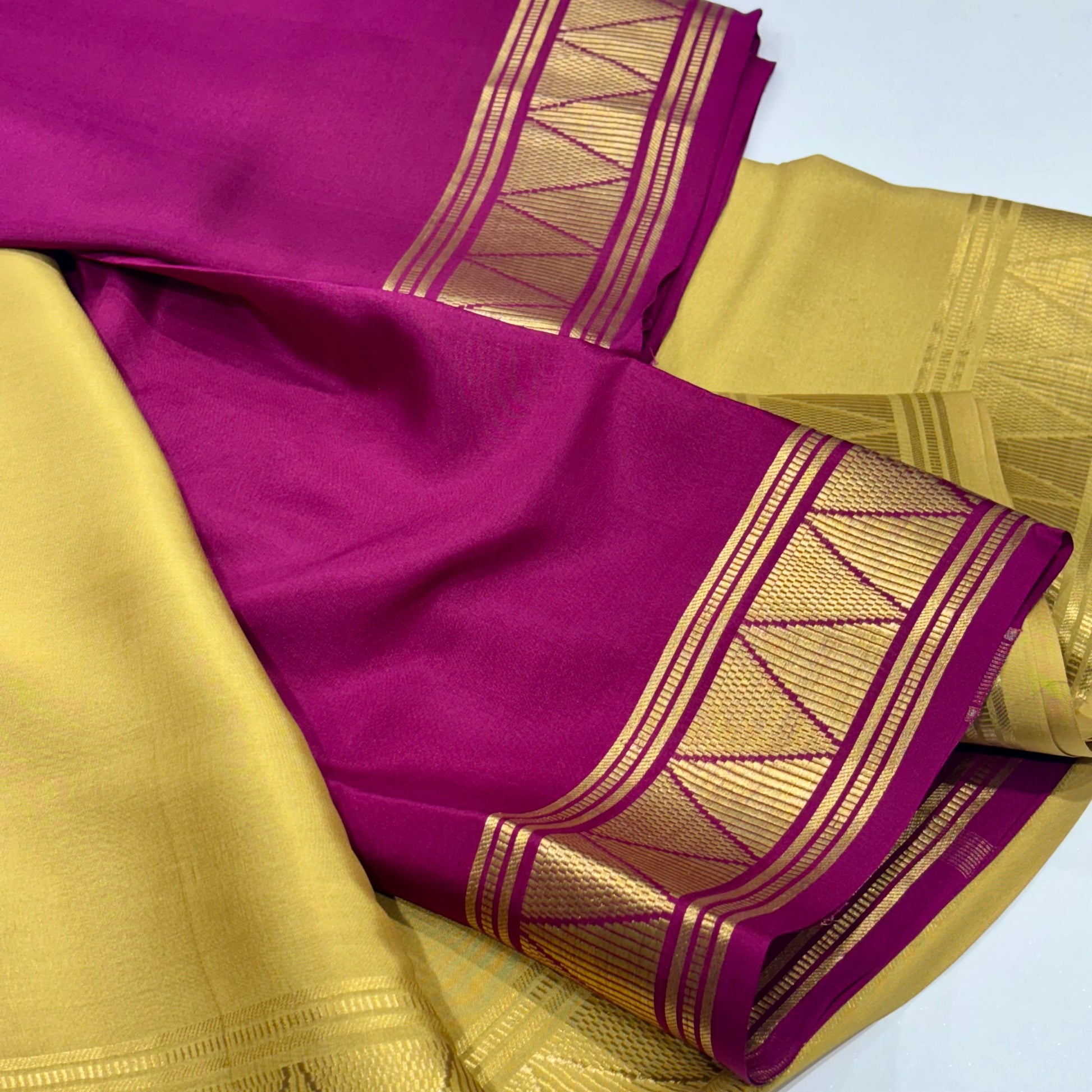 Pure Mysore Crepe Silk Saree