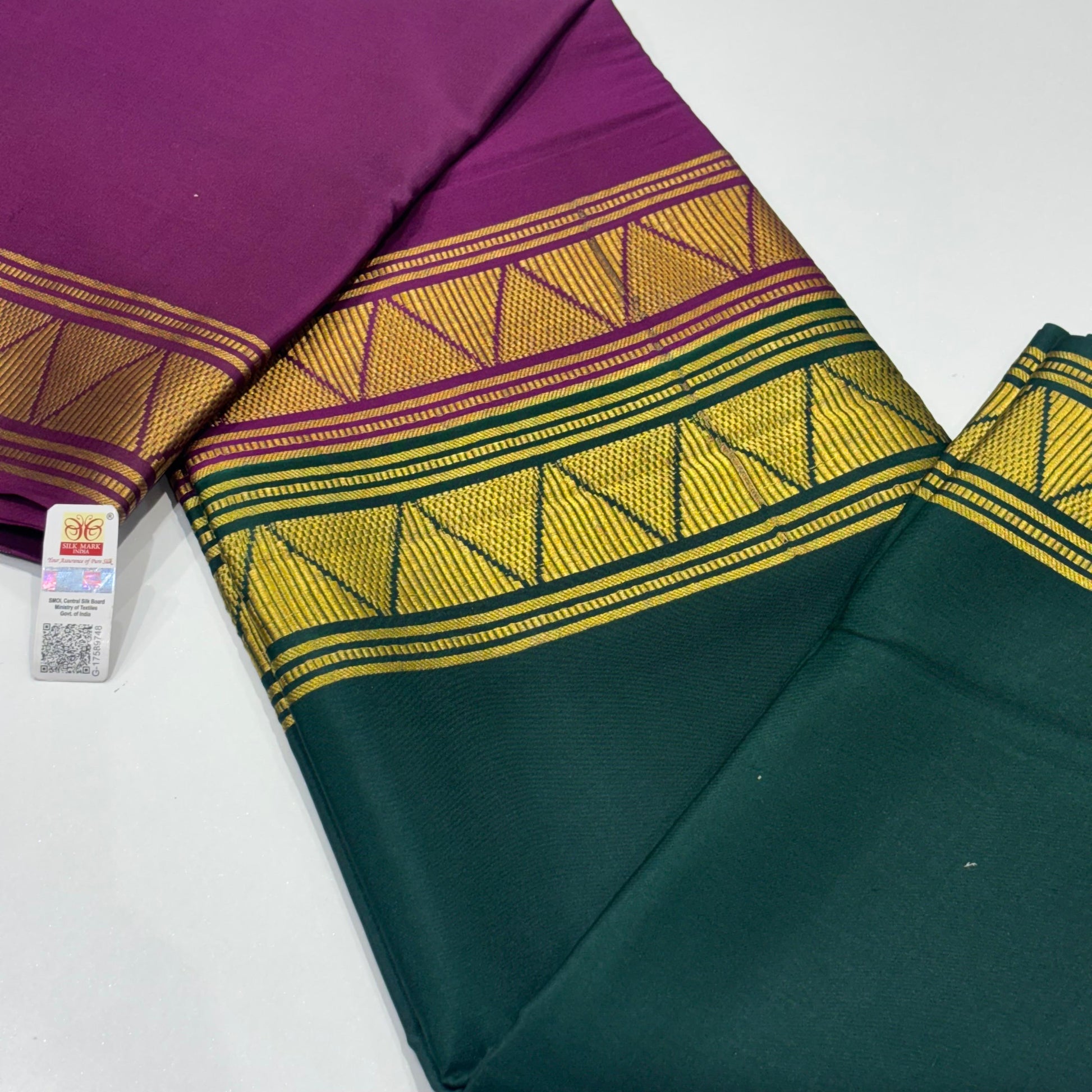 Pure Mysore Crepe Silk Saree