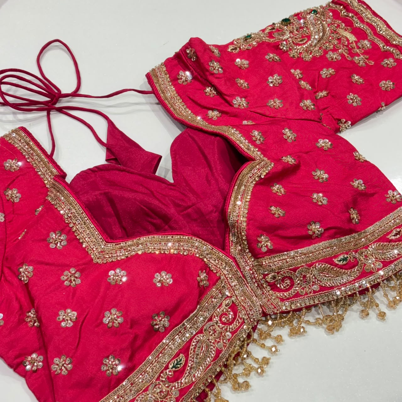 Chiffon Bandhani Banarasi Jacquard Saree