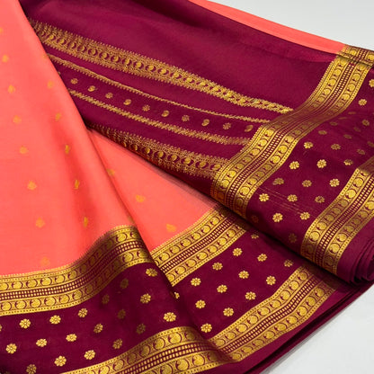 Pure Mysore Crepe Silk Saree