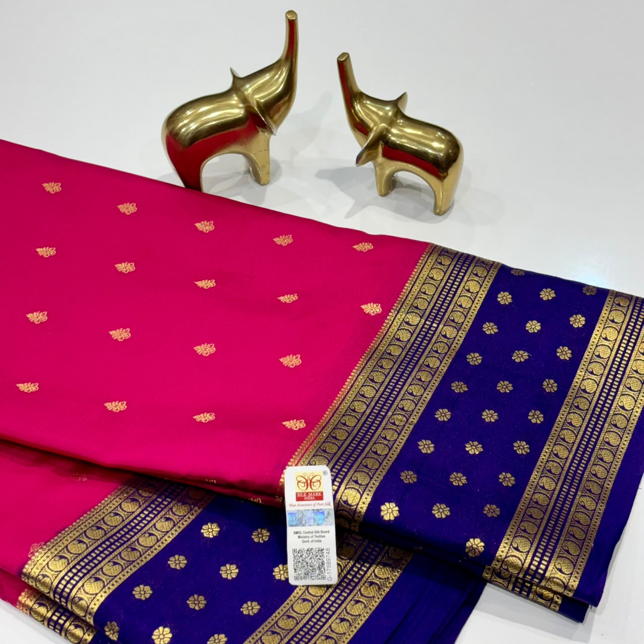 Pure Mysore Crepe Silk Saree