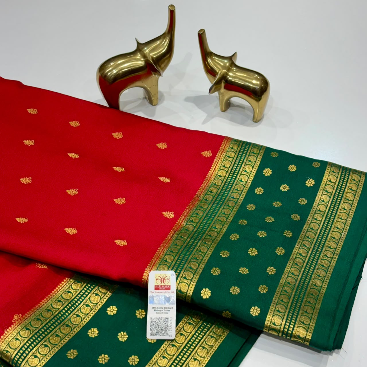 Pure Mysore Crepe Silk Saree