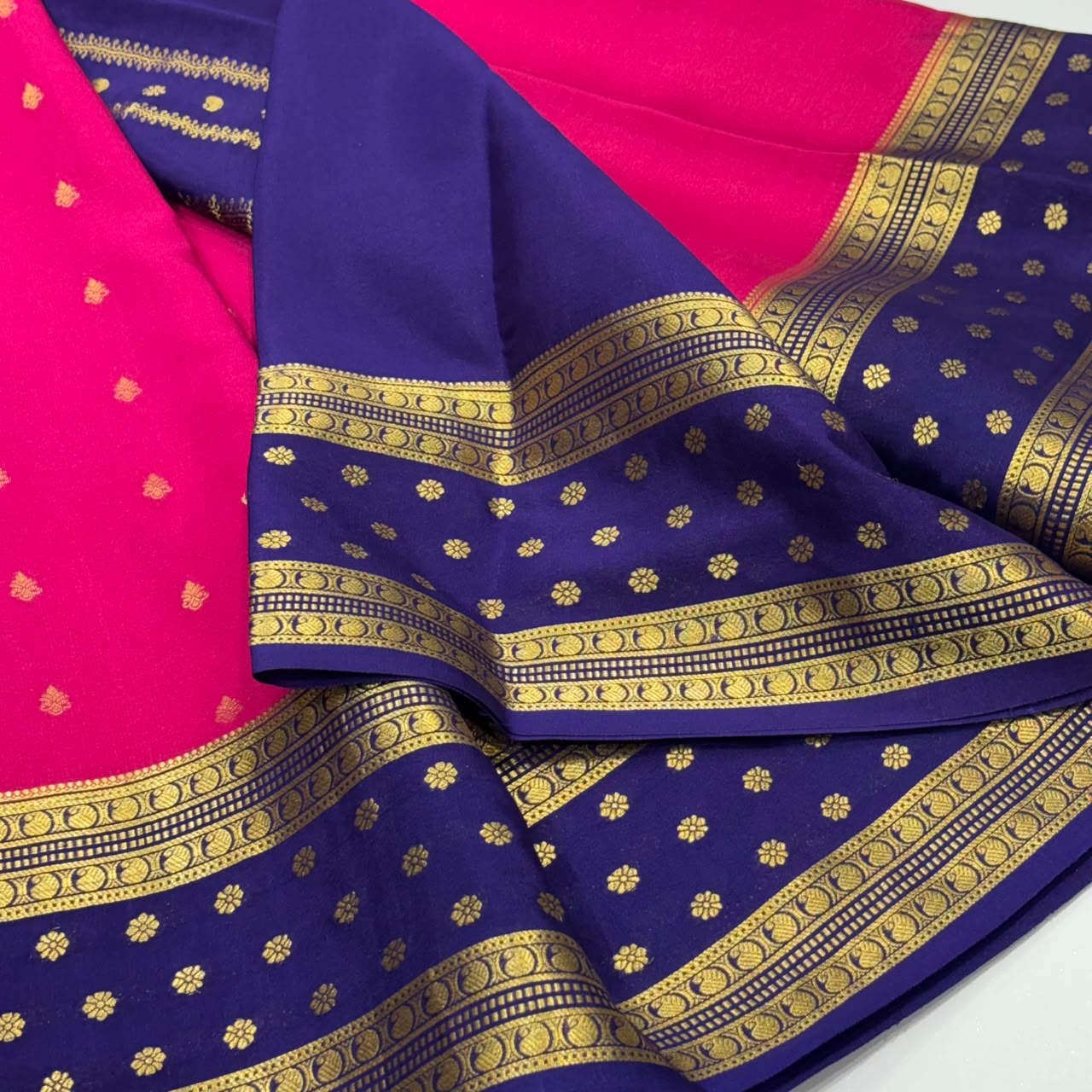 Pure Mysore Crepe Silk Saree