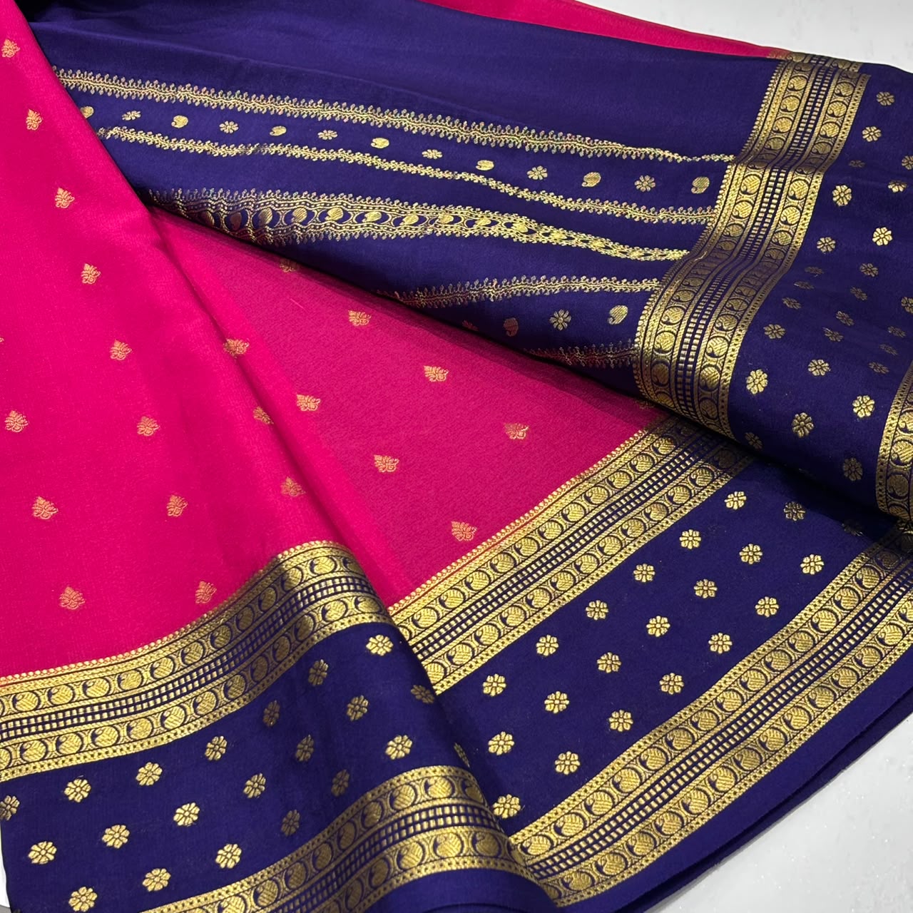 Pure Mysore Crepe Silk Saree