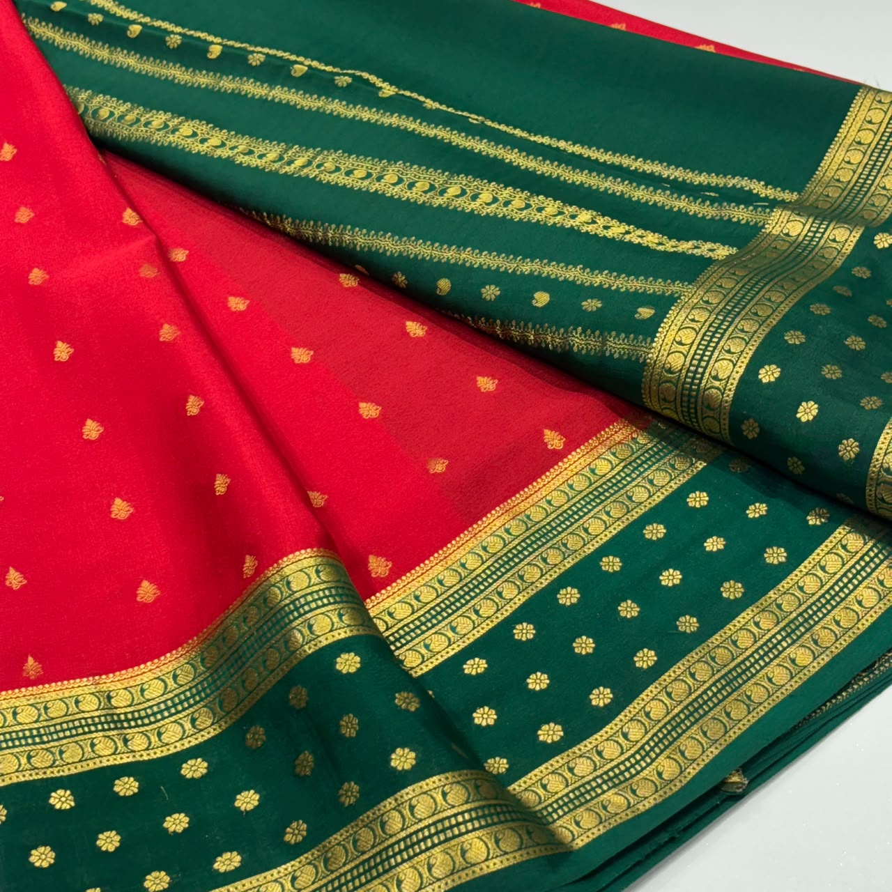 Pure Mysore Crepe Silk Saree