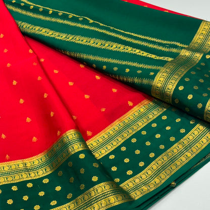Pure Mysore Crepe Silk Saree