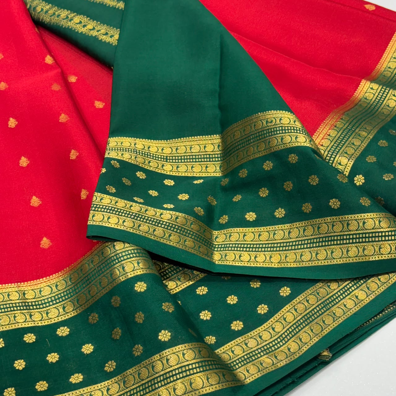Pure Mysore Crepe Silk Saree