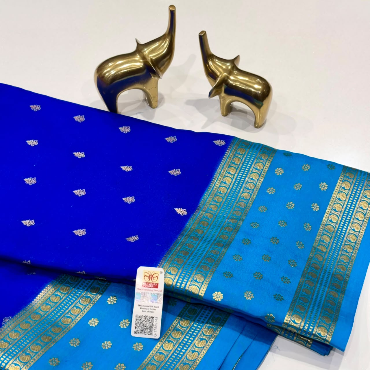 Pure Mysore Crepe Silk Saree