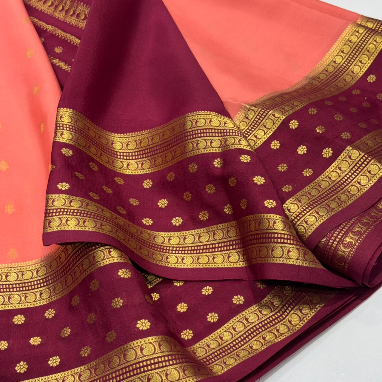 Pure Mysore Crepe Silk Saree