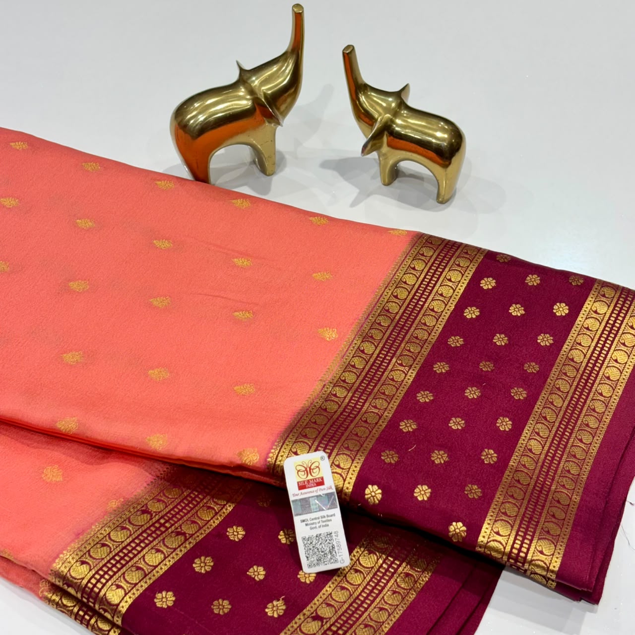Pure Mysore Crepe Silk Saree