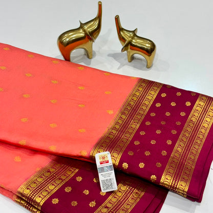Pure Mysore Crepe Silk Saree